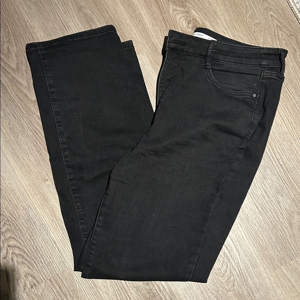 Nine West Black Slim Straight Jeans